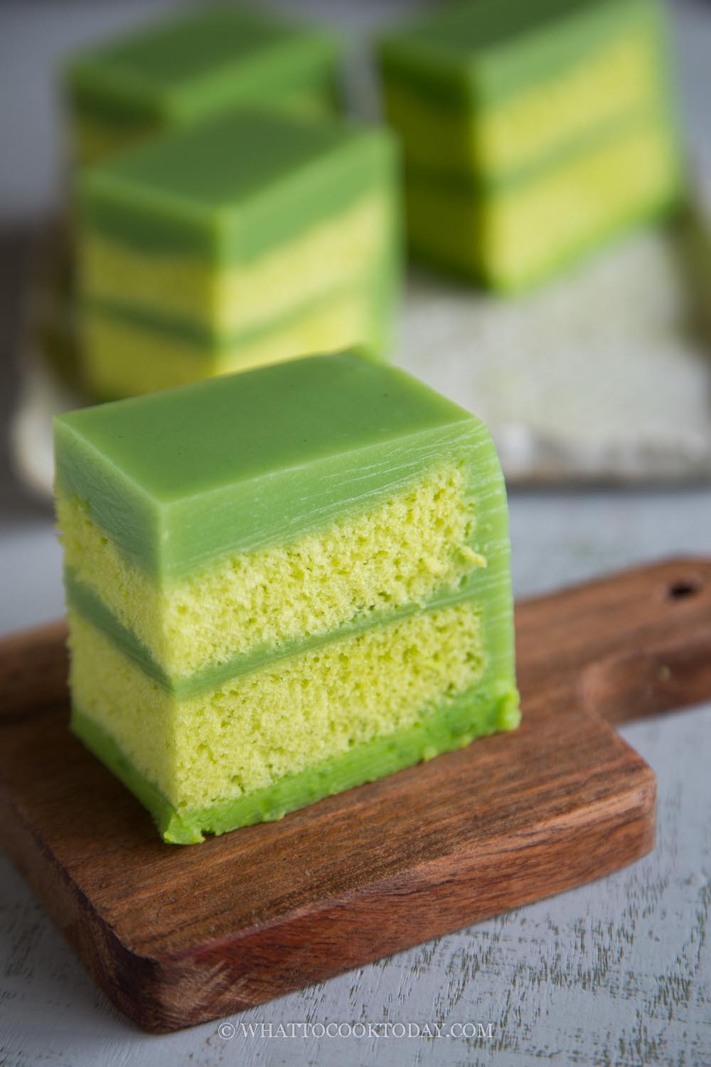 Pandan Kaya Layered Cake